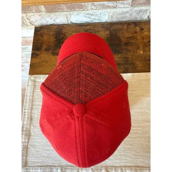 Nike Red & Black Swoosh Elastic One Size Hat Golf Classic 99 - Picture 6 of 16